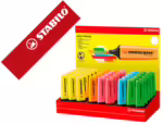 Marcador Fluorescente Stabilo Boss 70. Expositor de 45 unidades, cores sortidas.