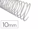 Espiral Q-Connect metálica branco 64 5:1 10 mm. 1 mm. Caixa com 200 unidades.