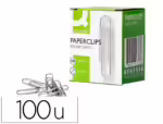Clips Niquelados Q-Connect labiado. Nº 2 - 32 mm. Caixa com 100 unidades.