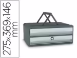 Bloco Classificador Cep Moov Up. Com 2 gavetas. Formato 275X369X147. Cor cinza.