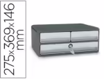 Bloco Classificador Cep Moov Up. Com 3 gavetas. Cor cinza.