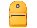 Mochila para Portátil 15,6" Antartik com pega e bolso frontal com fecho. Cor mostarda, medidas 320X140X430 mm.