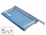 Guilhotina de Alavanca Dahle 534 com base metálica. Formato A3, capacidade de corte 15 folhas.