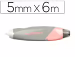 Corretor de Fita Pentel Knoky 5 mm. X 6 metros. Cor pastel cinza.