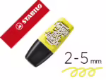 Marcador Fluorescente Stabilo Boss mini By Snooze One, cor amarelo.