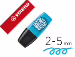 Marcador Fluorescente Stabilo Boss mini By Snooze One, cor azul.