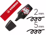 Marcador Fluorescente Stabilo Boss mini By Snooze One, cor preto.