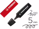Marcador Fluorescente Stabilo Boss pastel 70 nature Colors preto.