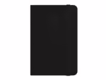 Caderno com Elástico Antartik capa dura preta. Formato A4, com 100 folhas pontos, gramagem 80 grs.