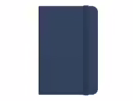 Caderno com Elástico Antartik capa dura azul marinho. Formato A4, com 100 folhas lisas, gramagem 80 grs.