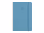 Caderno com Elástico Antartik capa dura azul claro. Formato A4, com 100 folhas lisas, gramagem 80 grs.