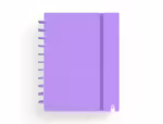 Caderno Carchivo Ingeniox Foam, formato A4, com 80 folhas, quadrículado. Capa cor violeta.