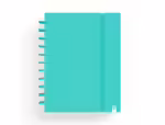 Caderno Carchivo Ingeniox Foam, formato A4, com 80 folhas, quadrículado. Capa cor menta pastel.