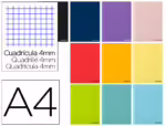 Caderno Escolar Liderpapel, com 32 folhas. Formato A4, quadrículado de 4 mm.