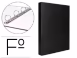 Capa Liderpapel Paper Coat 4 Aneis 25 Mm Forro Pvc Folio Preto
