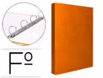 Capa Liderpapel Paper Coat 4 Aneis 25 Mm Frosty Laranja