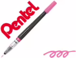 Pincel Com Tinta A Base De Água Pentel Gfl Rosa Ponta De Nylon Portátil Com Tampa Recarregavel