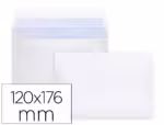 Envelope Liderpapel n.9 comercial normalizado. Cor branco, formato 120x176 mm. tira de silicone, pack de 25 unidades.