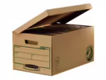 Caixa Arquivo Definitivo Fellowes reciclado. Cap 6, lombada 80. Formato 293X390X560mm.