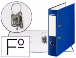Archivador De Palanca Esselte Carton Forrado Pvc Folio Lomo De 75 Mm Con Rado Azul