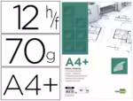 Bloco De Papel Vegetal Liderpapel Din A4+ 320X240Mm 70 Gr Bolsa De 12 Folhas