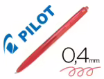 Esferográfica Pilot Supergrip G retrátil, sujeição de borracha tinta base de óleo, cor vermelha.