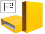 Caixa para Pasta de Arquivo Liderpapel Documenta. Cartão fólio, lombada 82 mm.,. cor amarelo.