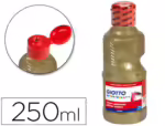 Guache Escolar purpurina Glitter Giotto, com 250 ml. Cor ouro.