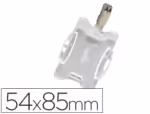 Identificador Durable com clip giratório uso vertical/horizontal, medidas 54X85 mm.