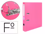Pasta De Arquivo De Alavanca Liderpapel Documenta Pvc Folio Lombada 52 Mm Rosa