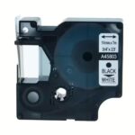 Fita Genérica p/ Rotuladora Dymo S0720830 Preto/Branco
