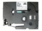 Fita Genérica p/ Rotuladora Brother TZe135 Branco/Transparen