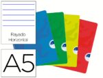 Caderno Agrafado Oxford Openflex. Formato A5, com 48 folhas, quadrículado. Cores sortidas.