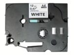 Fita Genérica p/ Rotuladora Brother TZe231 Preto/Branco