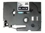 Fita Genérica p/ Rotuladora Brother TZe325 Branco/Preto