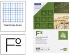 Bloco exames Liderpapel quadrícula 4 mm fólio. Com 40 folhas. Gramgem 60G/M2.