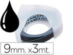Fita Dymo 3D 9mm. X 3 metros, cor preta.
