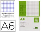 Bloco de Apontamentos Liderpapel. Formato A6. Contém 80 folhas quadrículadas.