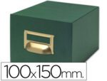 Ficheiro para Fichas tela verde para 1000 fichas. Tamanho 100 X 150 mm.