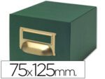 Ficheiro para Fichas tela verde para 1000 fichas. Tamanho 75 X 125 mm.