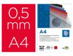 Capa encadernação Liderpapel em polipropileno. Formato A4 0.5mm. Cor vermelho embalagem de 100 unidades.
