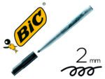 Marcador Bic Velleda para quadro branco,  ponta redonda 2 mm., cor preto.