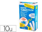 Giz Robercolor branco. Caixa com 10 unidades.