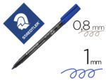 Marcador Retroprojeção Staedtler Lumocolor 317-3 ponta 0,8-1 mm., cor azul.