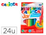 Marcador Carioca Joy. Caixa com 24 cores.