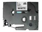Fita Genérica p/ Rotuladora Brother TZe211 Preto/Branco