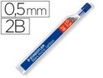 Minas Staedtler Mars Micro grafite 0,5 mm. 2B2, tubo com 12 minas.