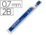Minas Staedtler Mars Micro grafite 0,7 mm. 2B, tubo com 12 minas.