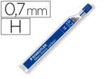 Minas Staedtler Mars Micro grafite 0,7 mm. H, tubo com 12 minas.