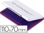 Almofada para Carimbo Q-Connect 110X70 mm. Cor violeta.